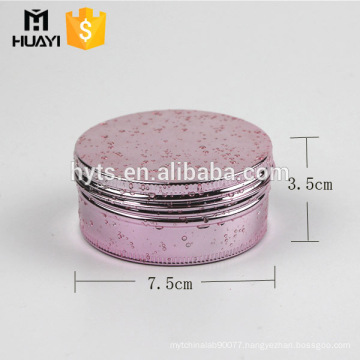 30g pink round aluminium cosmetic jar